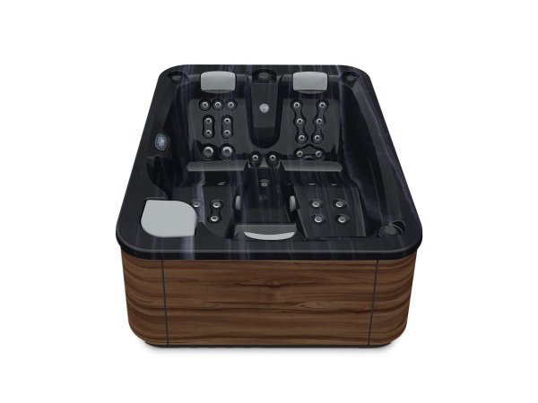 Aquavia SPA Whirlpool Touch - tub color Pearl Shadow - exterior paneling walnut