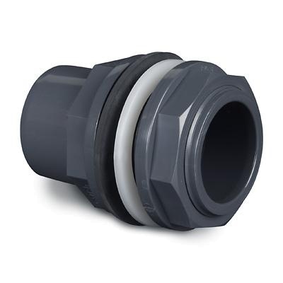 PVC pipe bushing for polyester with connection 2x adhesive sleeve
