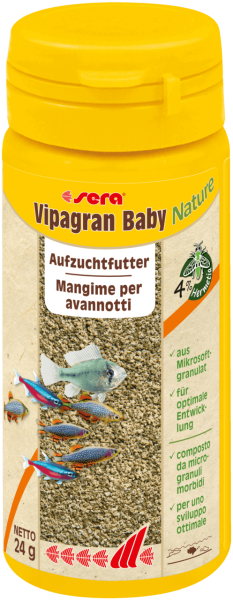 Sera vipagran baby Nature nourriture pour poissons 50 ml 
