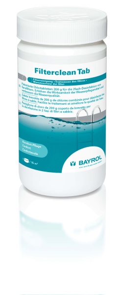 Désinfection du filtre à sable Bayrol Filterclean Tab