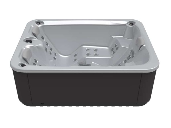 Aquavia SPA Whirlpool Touch - couleur cuve argent - revêtement extérieur graphite