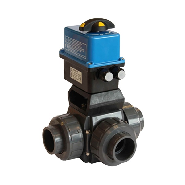 Praher 3-way ball valve S4 with electric drive