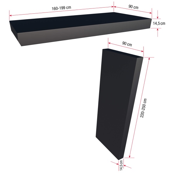 Gutta rectangular canopy BS Plus 160 with side panel