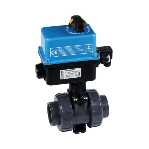 Praher 2-way ball valve M1 with electric drive