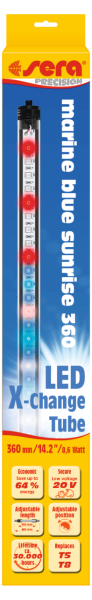 Sera Aquarium LED X-Change Tube azul marino amanecer 360 mm