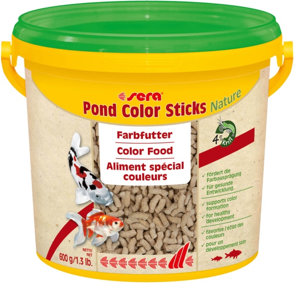 Sera pond colored food sticks