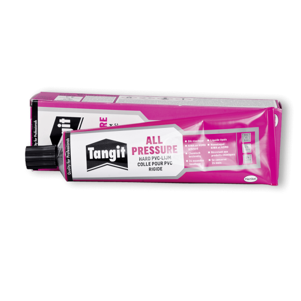 Tangit PVC glue in optimal quality for all PVC pipe work