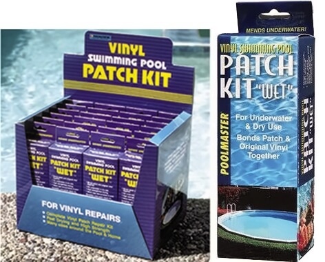 Pool foil repair kit WET with underwater glue