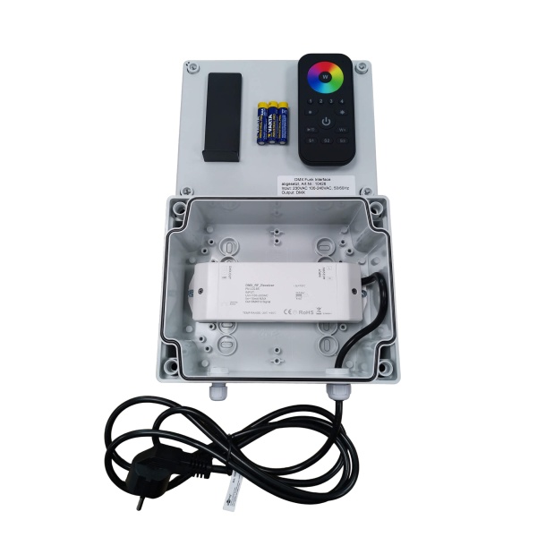 Ocean V4A LED pool spotlight square DMX interface with remote control