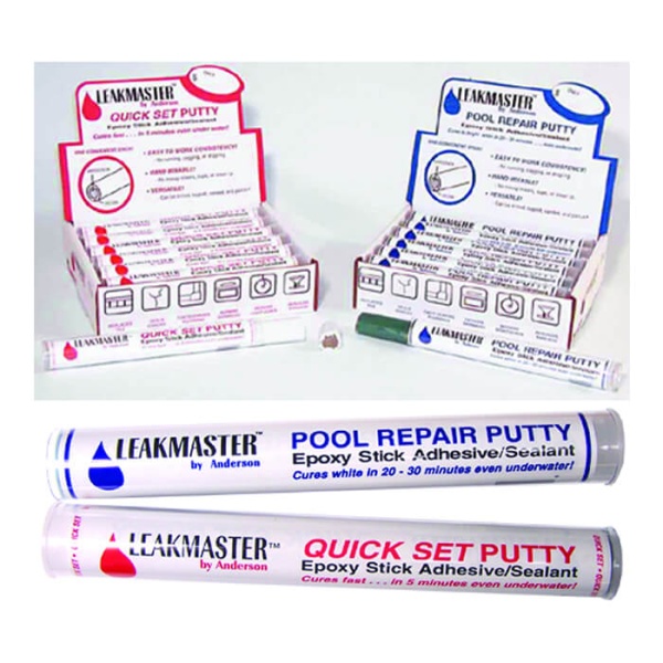 Anderson pool repair kit for sealing leaks