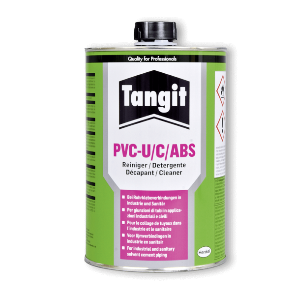 Limpiador Tangit ideal para limpiar y desbastar tuberías de PVC