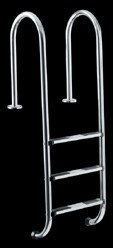 Swimming pool stainless steel ladder