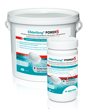 Soin de l'eau de piscine pour comprimés de chlore Chlorilong Power 5