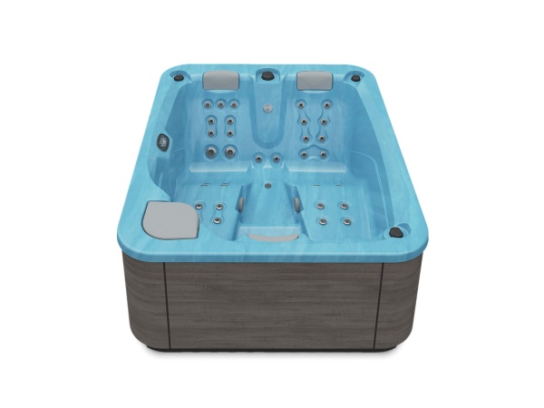 Aquavia SPA Whirlpool Touch - couleur de la baignoire Blue Marble - revêtement extérieur Thunder