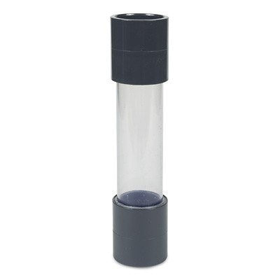 PVC pipe sight glass with adhesive sleeve 50 mm