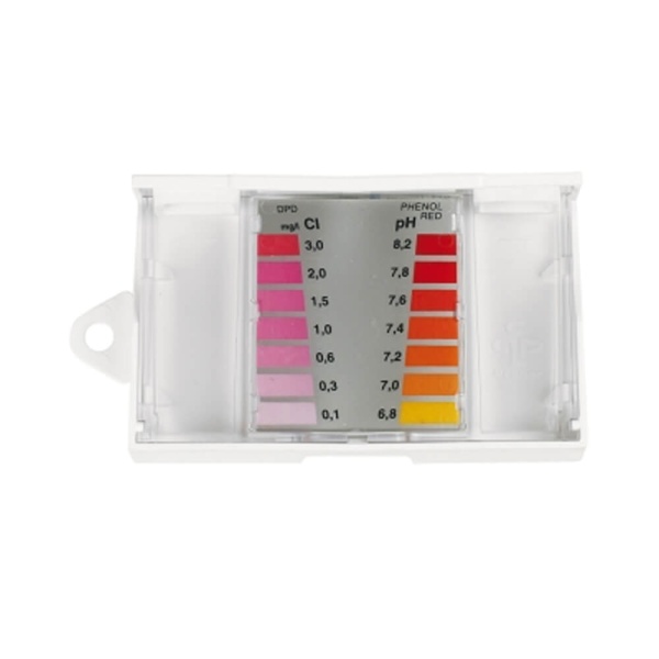 Compact test kit DPD chlorine pH pool tester