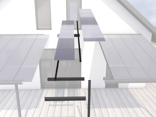 Module d'extension de toit de terrasse Gutta anthracite