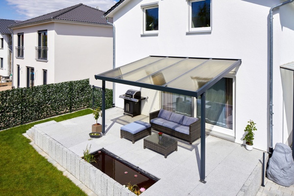 4295130 Gutta toit de terrasse premium anthracite 4x3m bronze acrylique