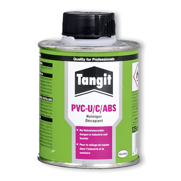 Limpiador Tangit ideal para limpiar y desbastar tuberías de PVC