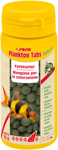 Sera Plankton Tabs Nature alimento para acuarios 50ml