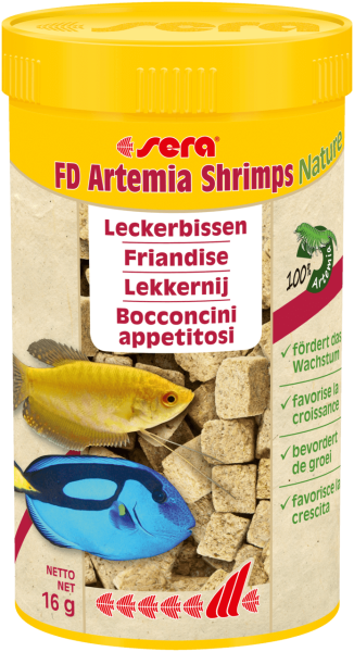 Sera FD Artemia Crevettes Nature Nourriture pour aquarium 250 ml