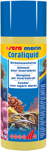Sera marin Coraliquide nourriture pour invertébrés 250 ml