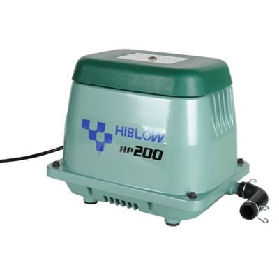 Hiblow professionelle Luftpumpe zur Teichbelüftung HP-200