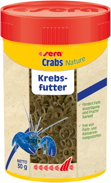 Sera Crabs Nature Aquariums Nourriture pour crabes 30g